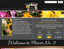 Tablet Screenshot of flowerno5.com